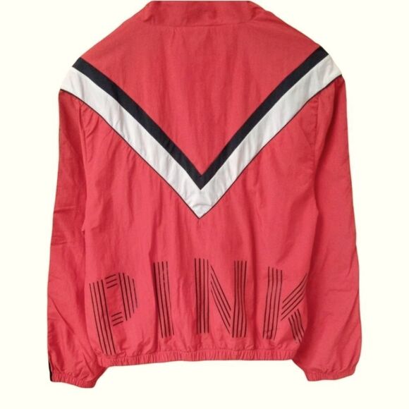 Pink Victoria Secret light weight Windbreaker Full Zip Up Jacket. - Picture 9 of 10